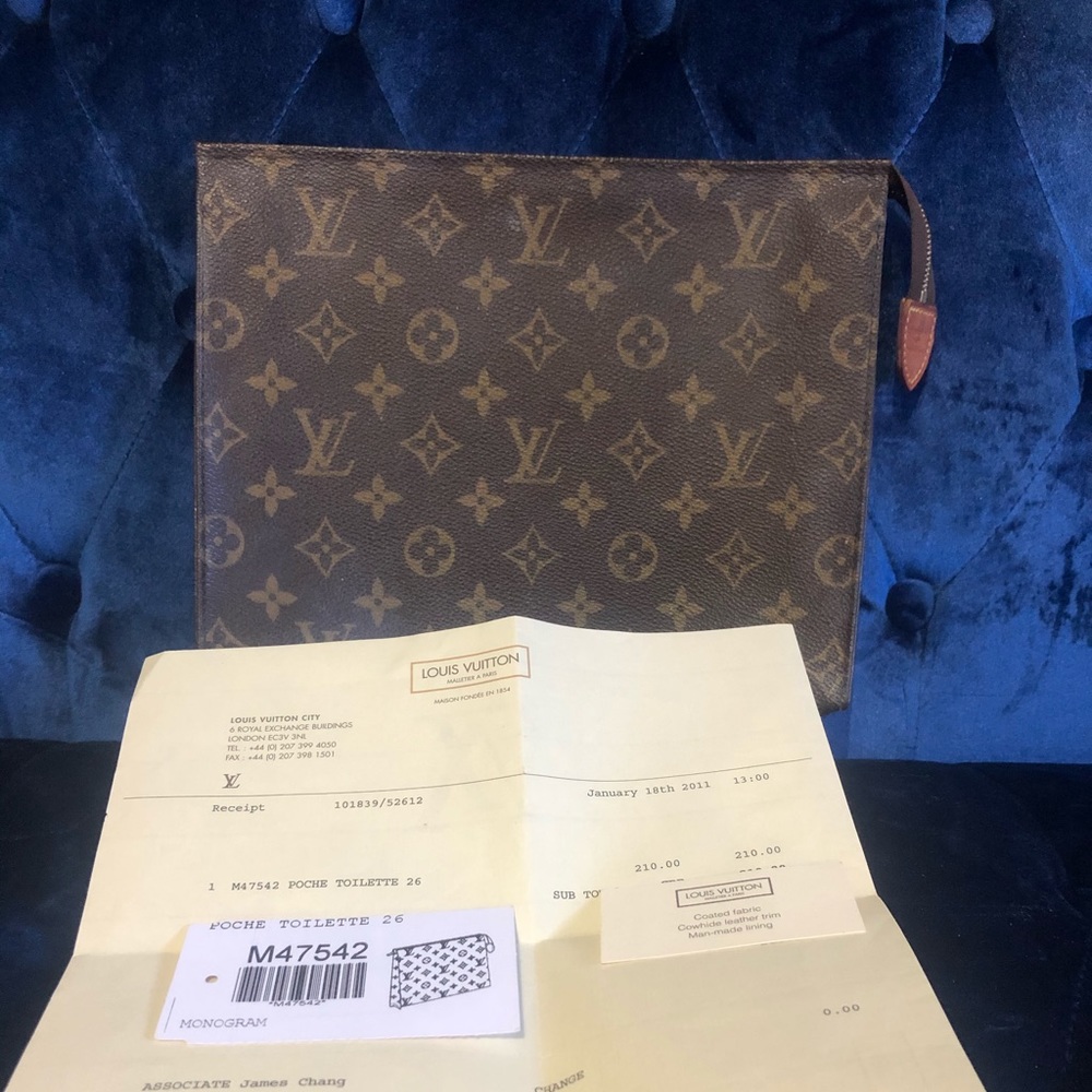 100%authentic Louis Vuitton 26 Toilette